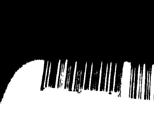 Binarized image by global thresholding