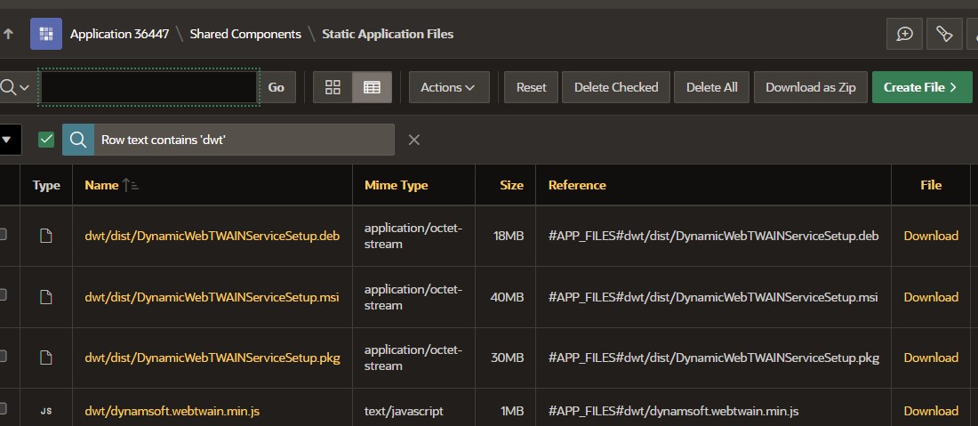 static files