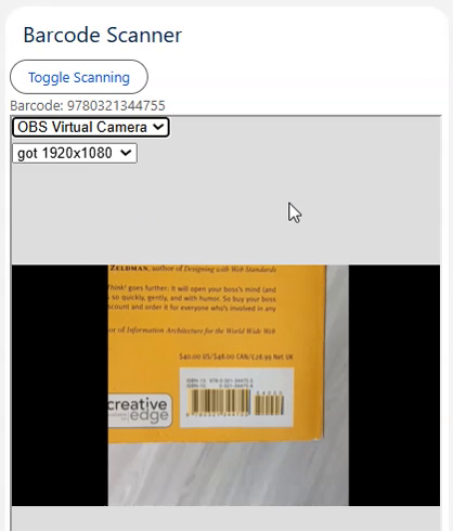 Salesforce Lightning Web Component Barcode Scanner