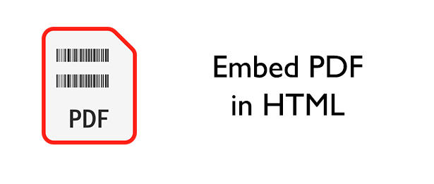 Embed PDF in HTML