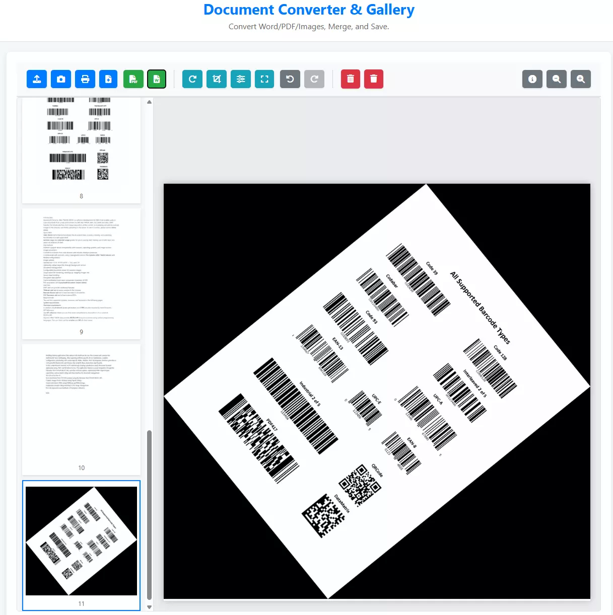 free web-based document converter