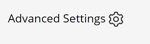 advanced settings