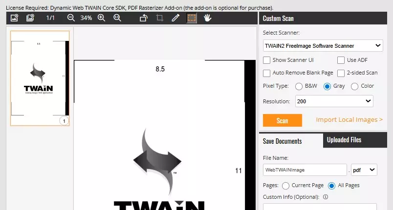 web demo