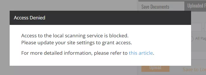 prompt blocked